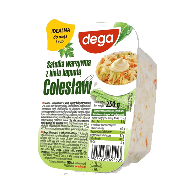DEGA SAŁATKA WARZYWNA COLESŁAW 250G
