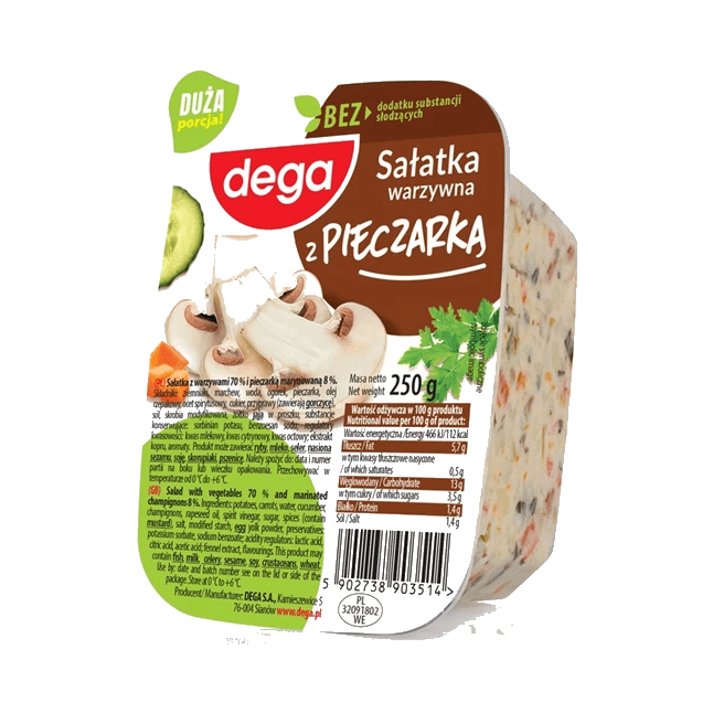 DEGA SAŁATKA WARZYWNA Z PIECZ. 250G
