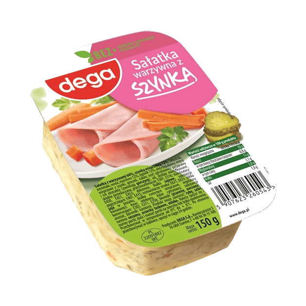 DEGA SAŁATKA WARZYWNA Z SZYNKĄ 150G