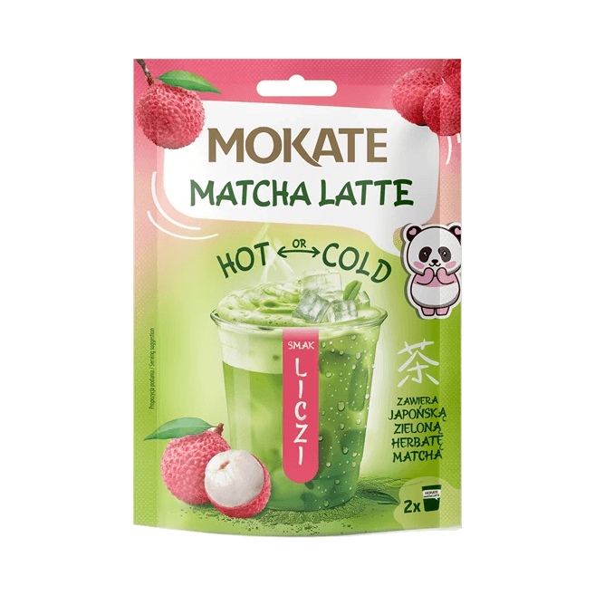 MOKATE MATCHA LATTE LYCHEE 40G