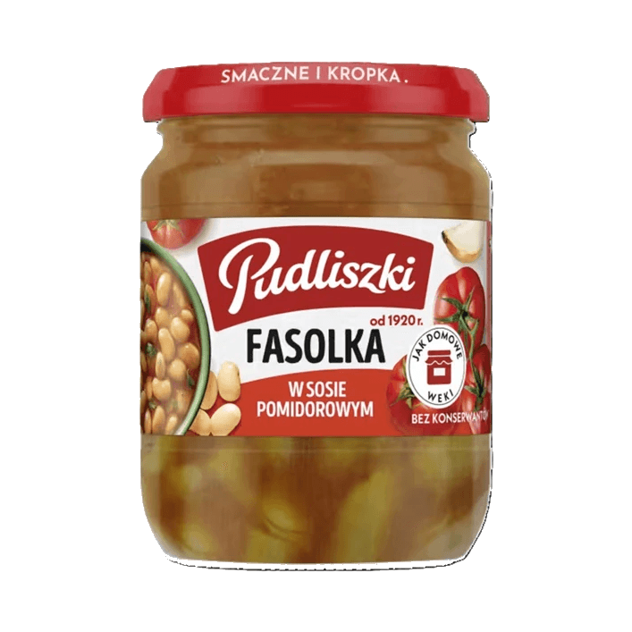 PUDLISZKI FASOLKA W SOSIE POMID 450G
