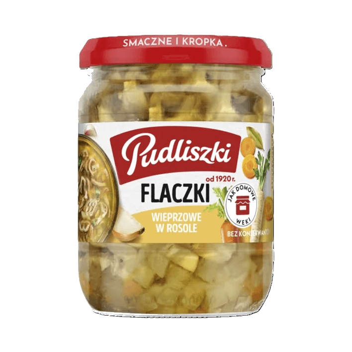 PUDLISZKI FLAKI WOŁOWE W ROSOLE 450G