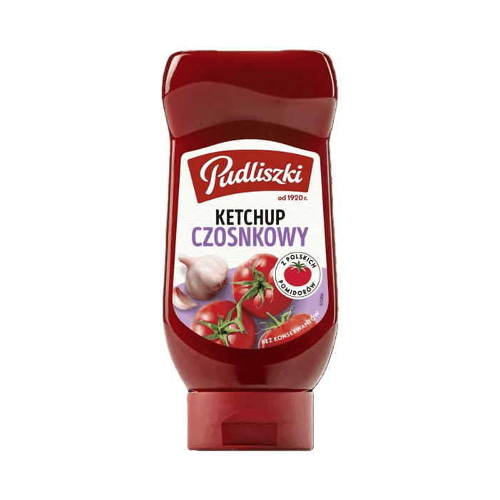 PUDLISZKI KETCHUP CZOSNKOWY 480G