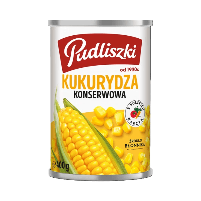 PUDLISZKI KUKURYDZA KONSERWOWA 400G