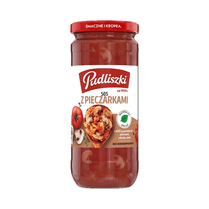 PUDLISZKI SOS Z PIECZARKAMI 480G