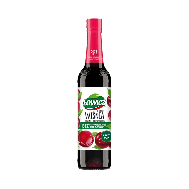 ŁOWICZ SYROP WIŚNIA 400ML