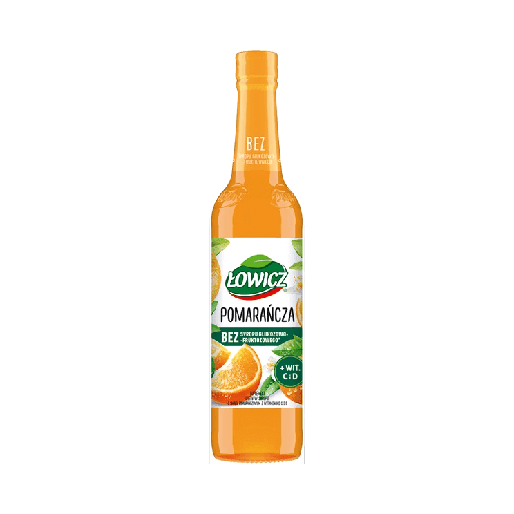 ŁOWICZ SYROP:SUP.DIETY POMARAŃCZ 400