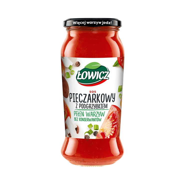 ŁOWICZ SOS PIECZARKOWY 500G/6SZT