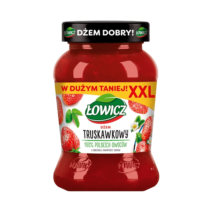 ŁOWICZ DŻEM TRUSKAWKA N/S 450G