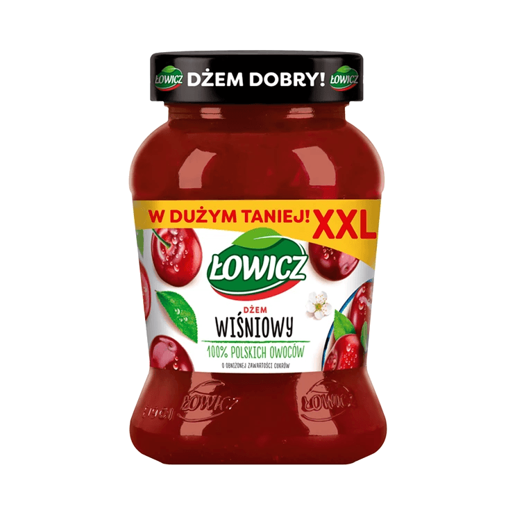 ŁOWICZ DŻEM WIŚNIA N/S 450G