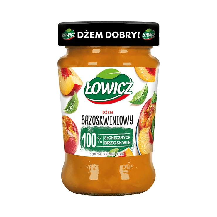 ŁOWICZ DŻEM.BRZOSKWINIA N/S 280G