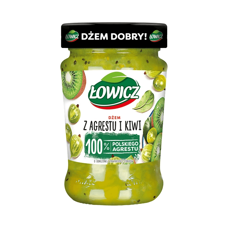ŁOWICZ DŻEM.KIWI AGREST N/S 280G