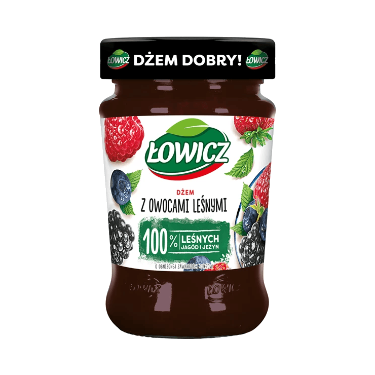 ŁOWICZ DŻEM.OWOCE LEŚNE N/S 280G