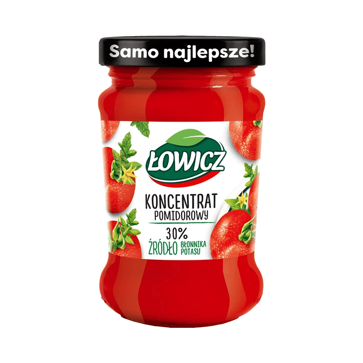 ŁOWICZ KONCENTRAT POMIDOR.SŁOIK 190G