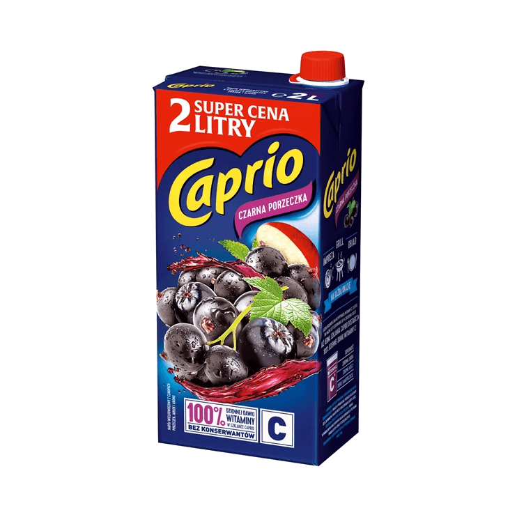 CAPRIO.CZARNA PORZECZKA KARTON 2L/6S
