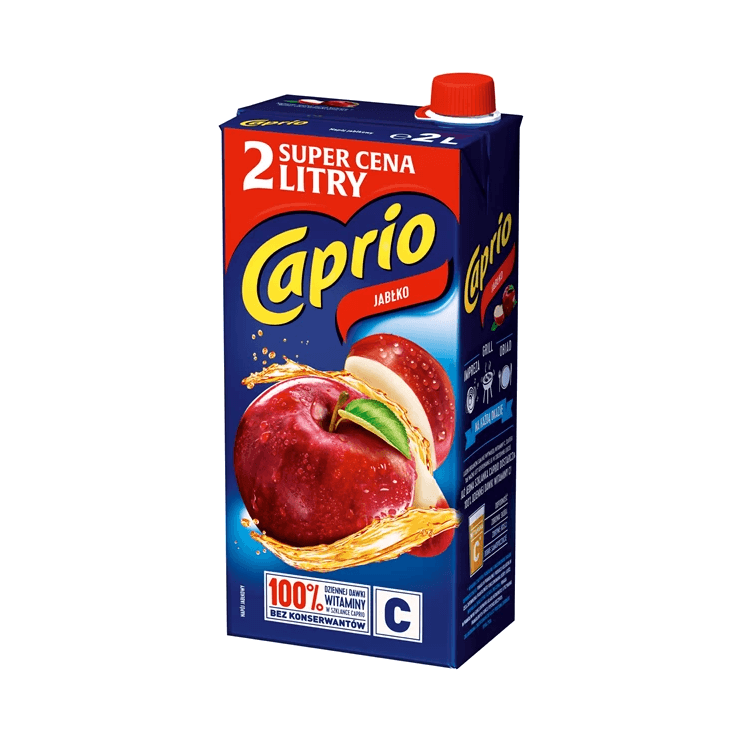 CAPRIO.JABŁKO KARTON 2L