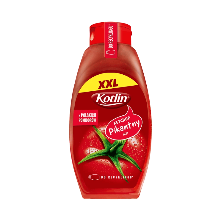 KOTLIN KETCHUP PIKANTNY PLASTIK 950G