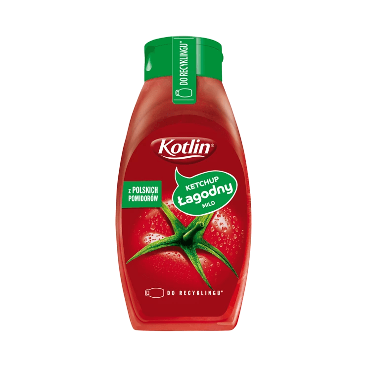 KOTLIN KETCHUP ŁAGODNY PLASTIK 650G