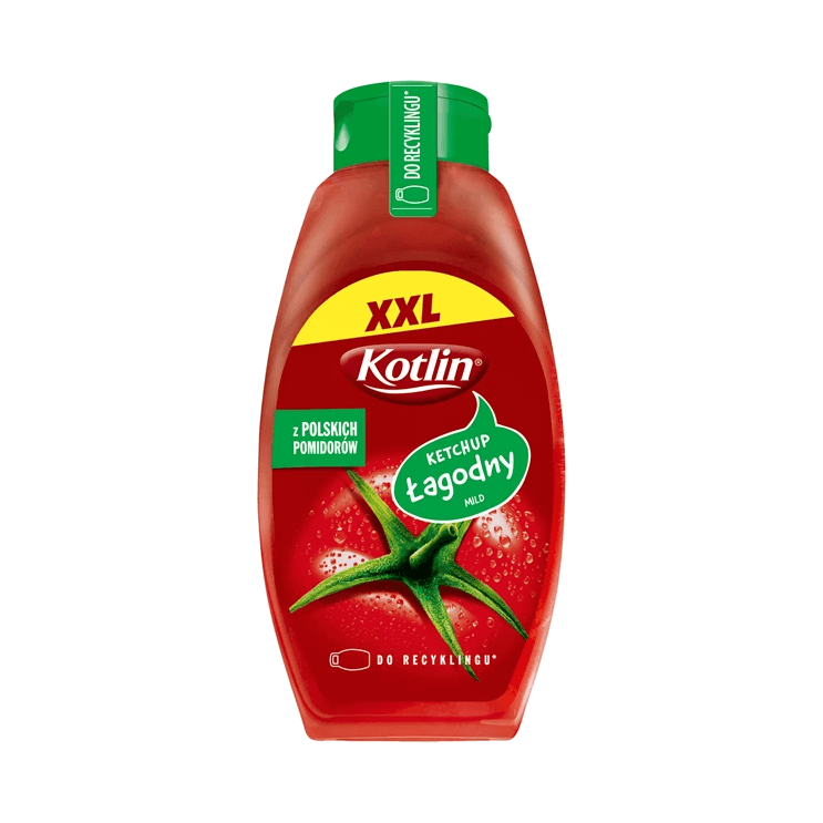 KOTLIN KETCHUP ŁAGODNY PLASTIK 950G