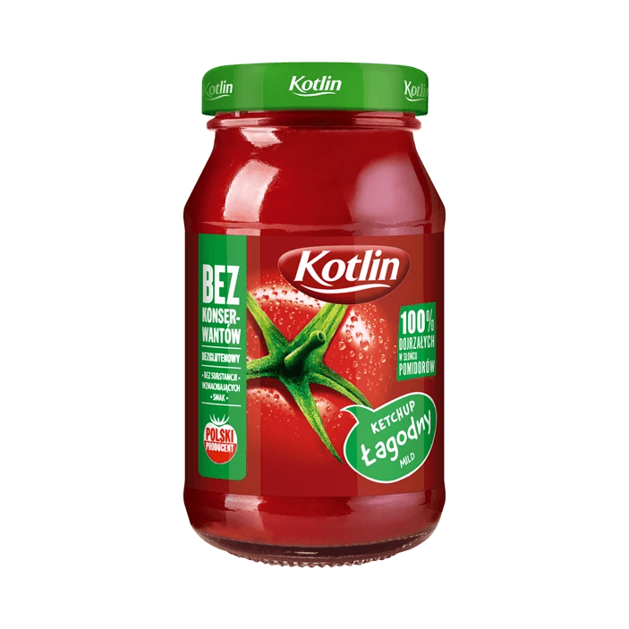 KOTLIN KETCHUP ŁAGODNY SŁOIK 280G