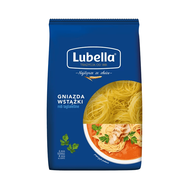 LUBELLA MAKARON GNIAZDA WSTĄŻKI 400G
