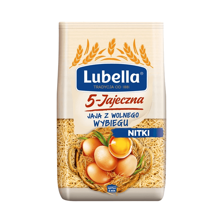 LUBELLA MAKARON NITKA 5 JAJ 400G