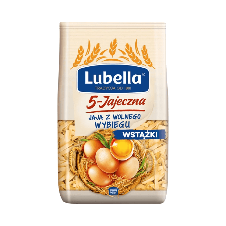 LUBELLA MAKARON WSTĄŻKA 5 JAJ 400G
