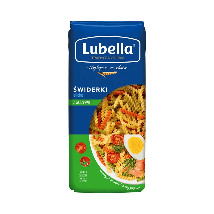 LUBELLA MAKARON ŚWIDERKI KOLOROWE 40