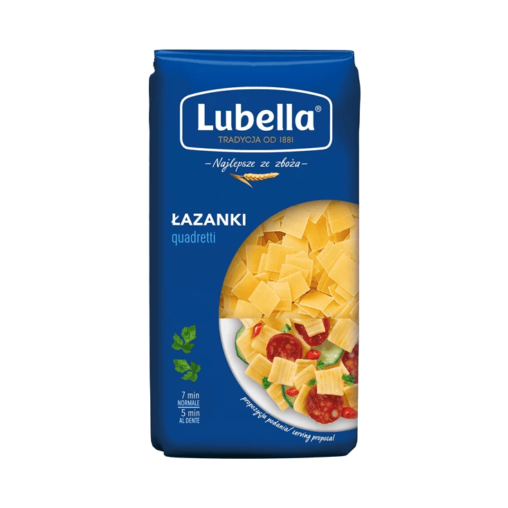 LUBELLA MAKARON ŁAZANKI 400G