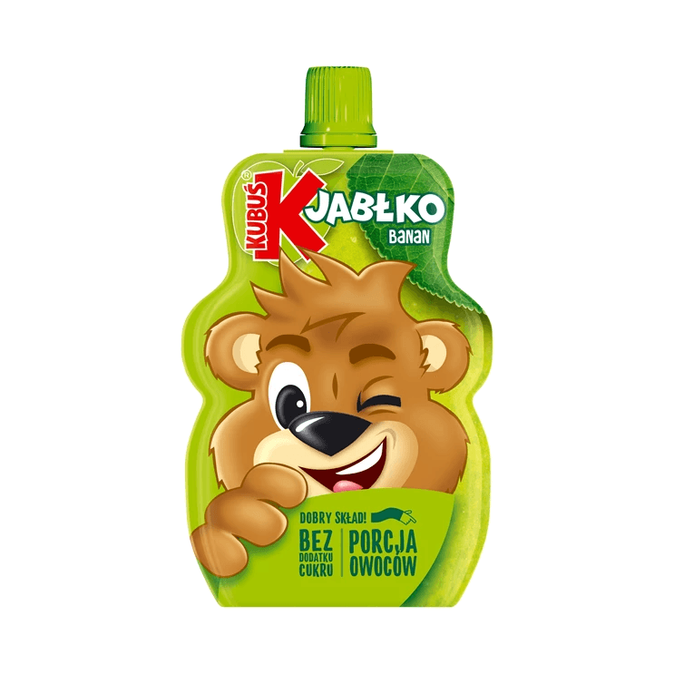 KUBUŚ MUS 100% JABŁKO-BANAN 100G