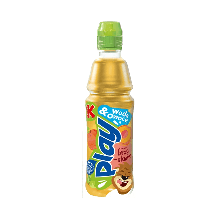 KUBUŚ PLAY JABŁKO BRZOSKWINIA 400ML