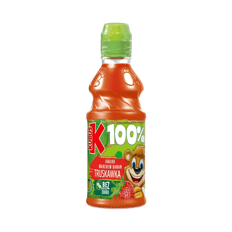KUBUŚ SOK 100% BANAN TRUSKAWKA 300ML