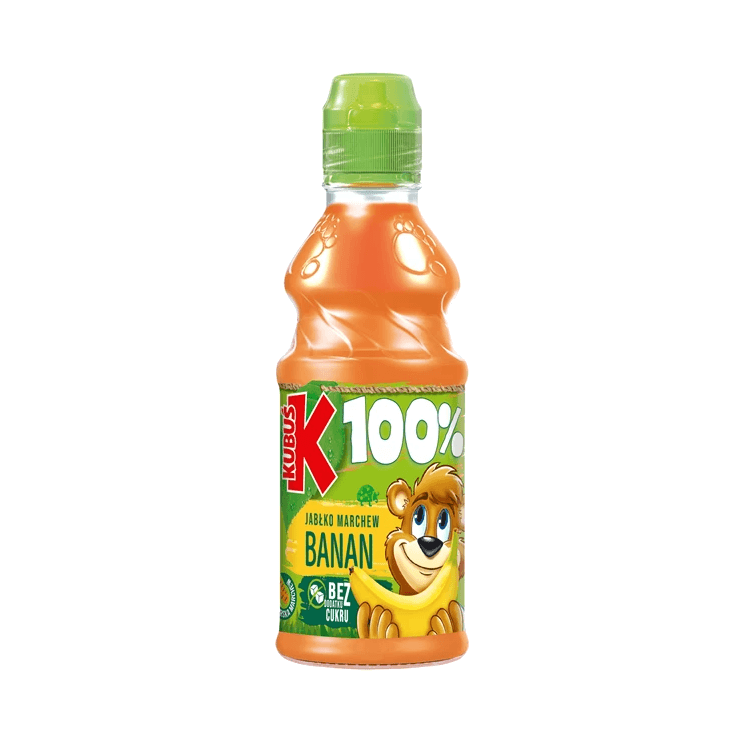KUBUŚ SOK 100% BANAN-MAR-JABŁ 300ML
