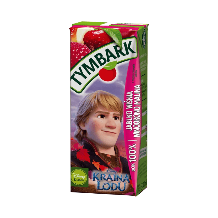 TYMBARK KARTONIK MALINA JABŁKO WIŚNI
