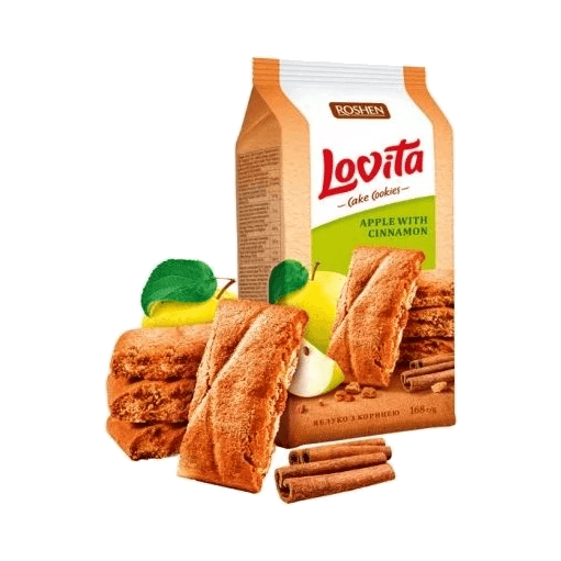 ROSHEN CIASTKA LOVITA Z JABŁ./CYN.