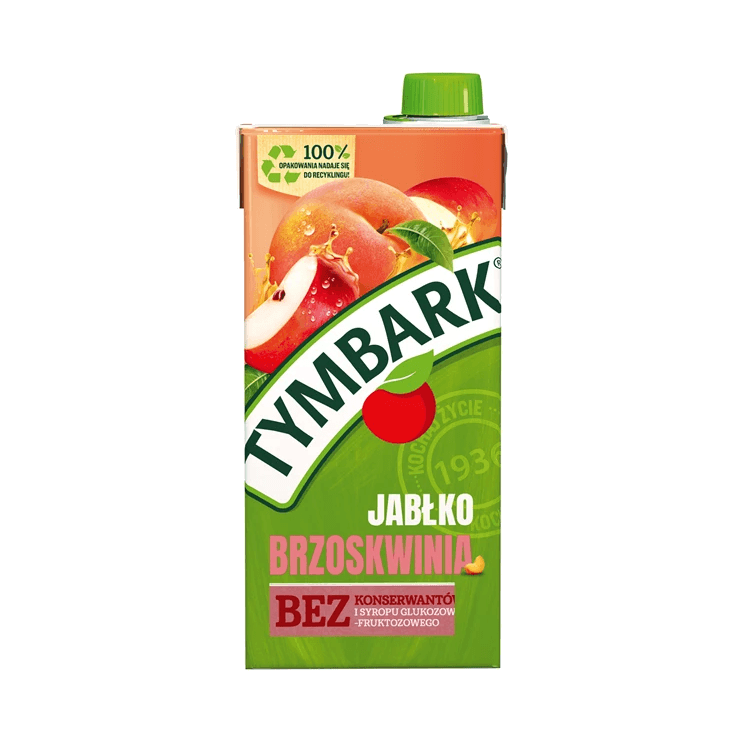 TYMBARK NAPÓJ:JABŁKO BRZOSKWINIA 1L