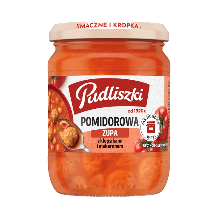 PUDLISZKI ZUPA POMIDOROWA Z KLOP.450