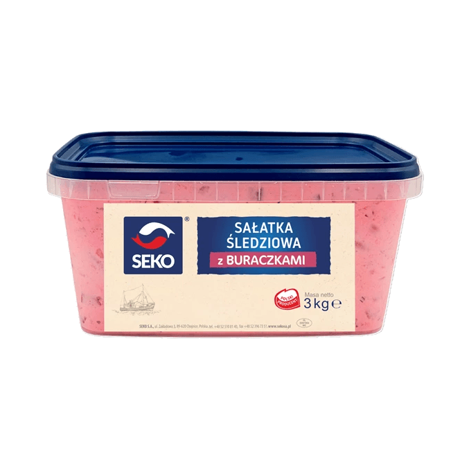 SEKO SAŁATKA ŚLEDZIOWA Z BURACZ 3KG