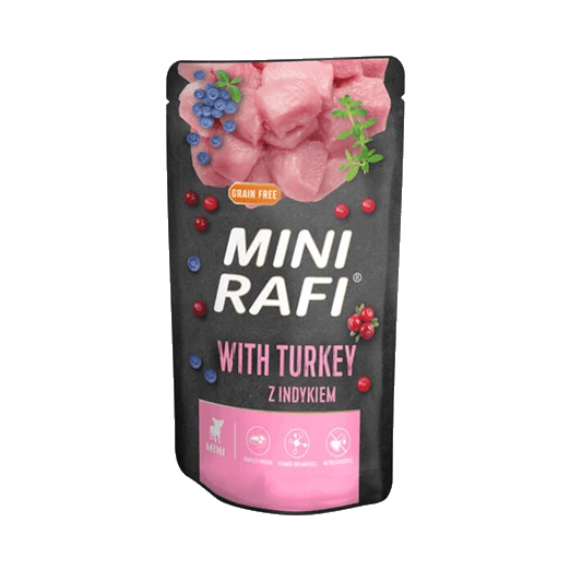 RAFI MINI SASZ.PIES Z INDYKIEM 150G