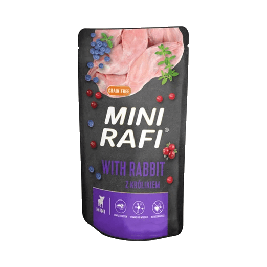 RAFI MINI SASZ.PIES Z KRÓLIKIEM 150G