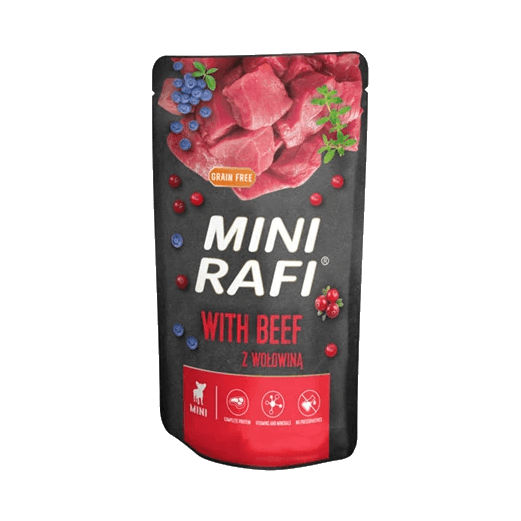 RAFI MINI SASZ.PIES Z WOŁOWINĄ 150G