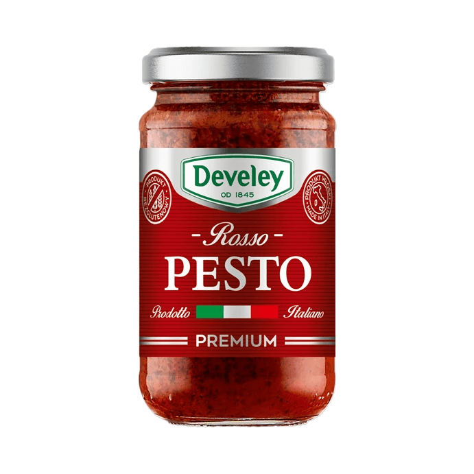 DEVELEY PESTO ROSSO CZERWONE 190G