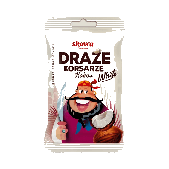 SKAWA DRAŻE KORSARZ WHITE  70G