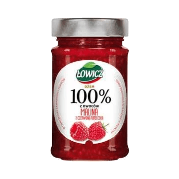 ŁOWICZ DŻEM MALINA  280G