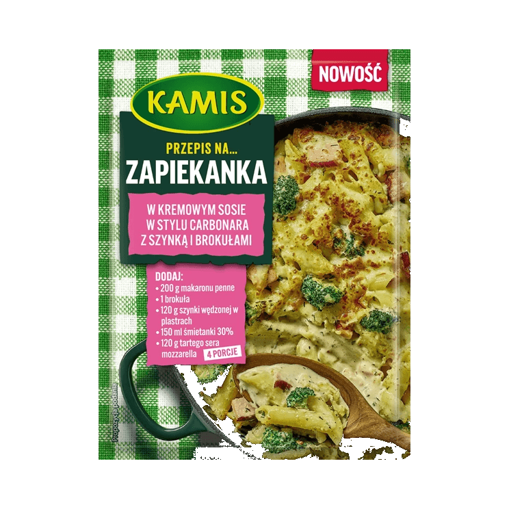KAMIS PRZEPIS NA ZAPIEK.Z SZYN/BROK