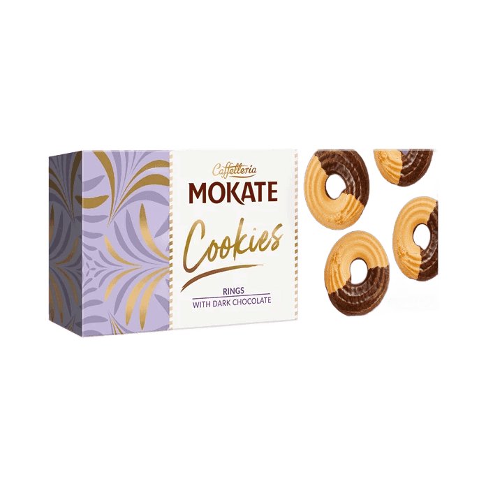 MOKATE CIASTKA RINGI Z CZEKOADĄ 150G