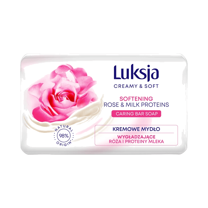 LUKSJA MYDŁO KOST ROSE&MILK PROT 90G