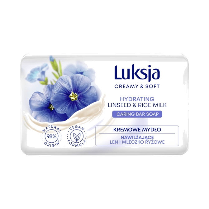 LUKSJA MYDŁO KOS LINSE&RICE MILK 90G