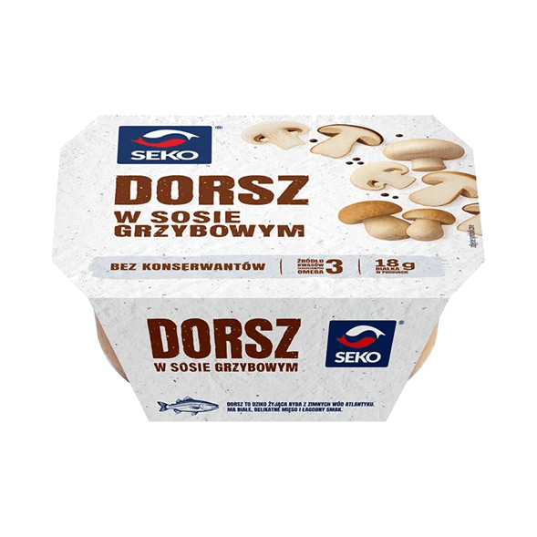 SEKO DORSZ W SOSIE GRZYBOWYM 300G