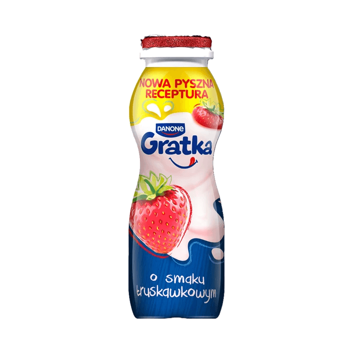 DANONE GRATKA DRINK 155G TRUSKAWKA